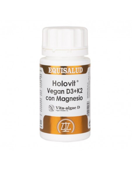Holovit Vegan D3+K2 Con Magnesio 50Cap.Equisalud