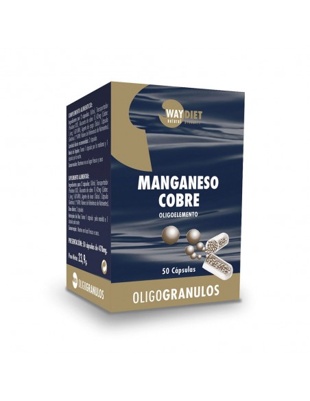 Manganeso-Cobre Oligogranulos 50Caps. Waydiet