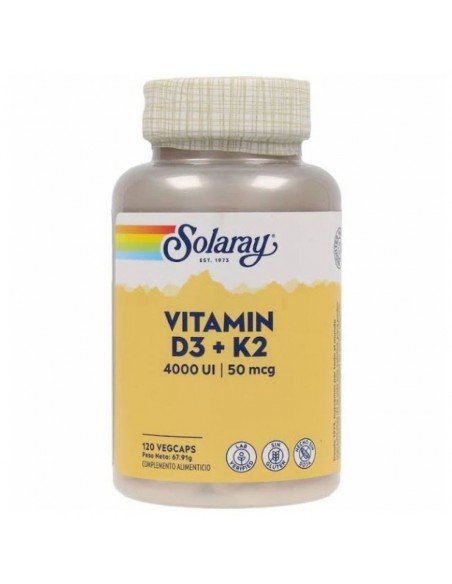 BIG VITAMIN D3 & K2 (MK7) 120cap. Solaray
