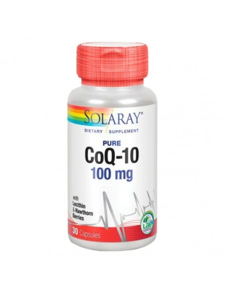  PURE COQ10 100mg 30cap. Solaray