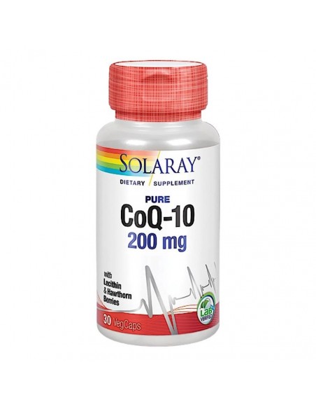 PURE COQ10 200mg 30vcap. Solaray