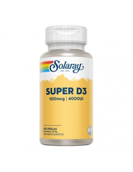 SUPER D3 4000UI 100perlas Solaray