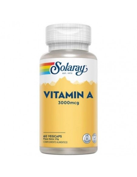 VITAMINA A 3000mcg 60vcap. Solaray