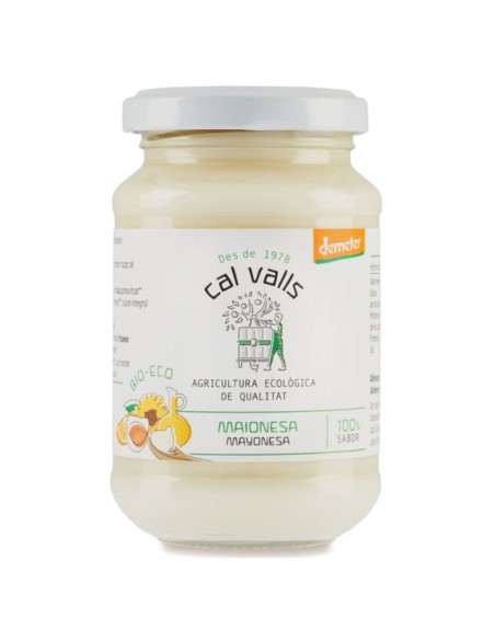 Mayonesa Con Aceite De Girasol 180Gr. Eco Vegan Cal Valls