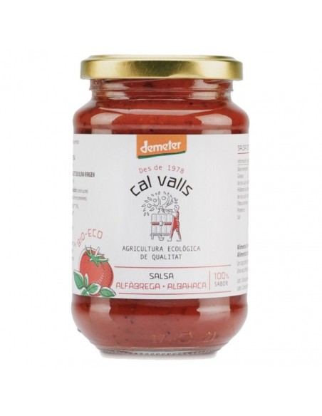 Salsa De Tomate Con Albahaca 350Gr. Eco Cal Valls