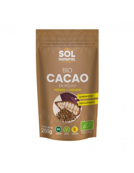  Cacao En Polvo 250Gr. Bio Vegan Sg Sol Natural