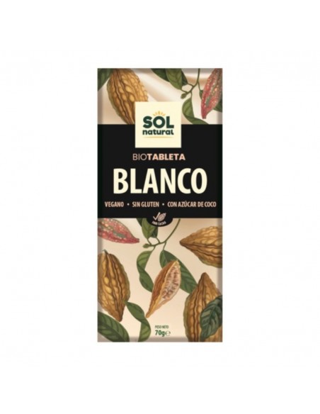  Chocolate Blanco 70Gr. Bio Sg Vegan Sol Natural
