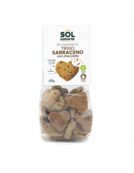 Corazones De Trigo Sarraceno Choco Con Sirope Maiz Sol Natural