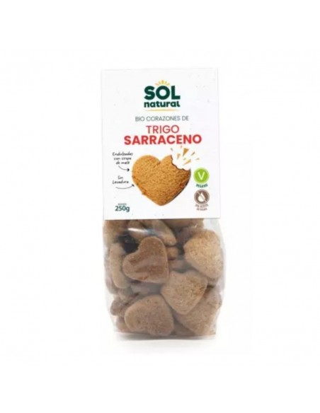  Corazones De Trigo Sarraceno Con Sirope Maiz 250Gr Sol Natural