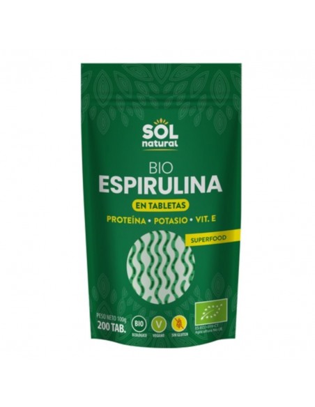 Espirulina 200Comp. Bio Sol Natural