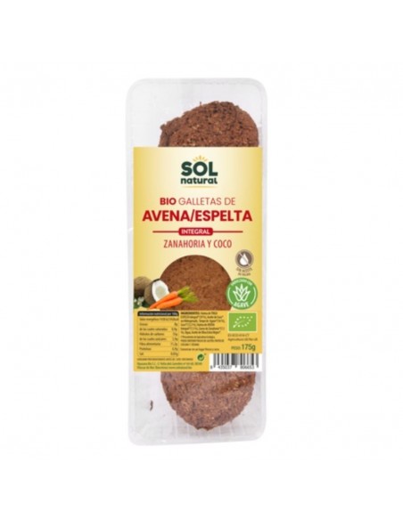 Galletas De Avena Con Espelta Zanahoria Y Coco Sol Natural