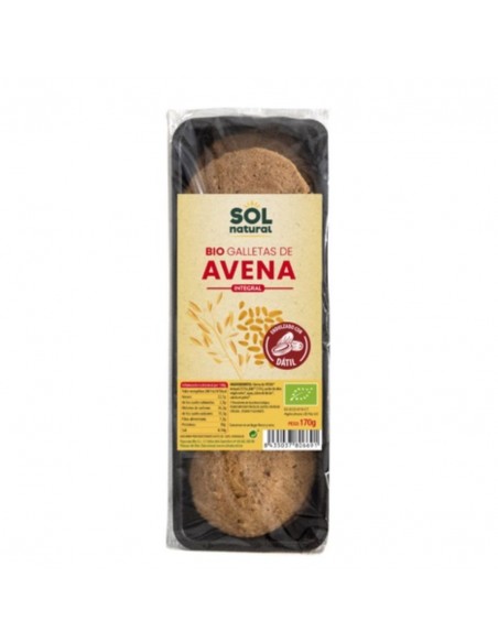  Galletas De Avena Endulzadas Con Datil 170Gr. Bio Sol Natural