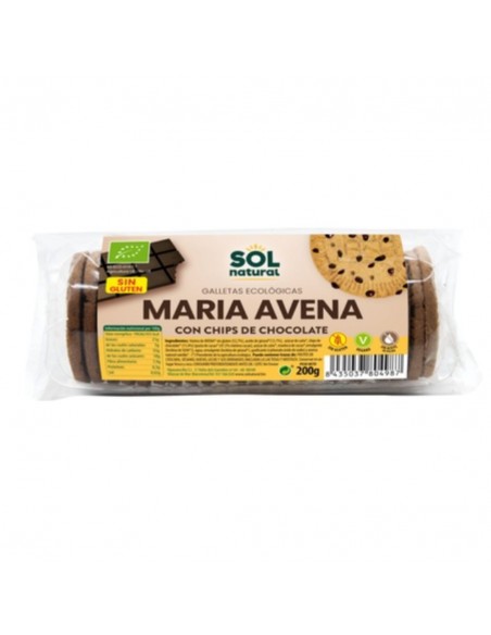 Galletas De Avena Maria Con Chips Choco 200Gr. Sg Sol Natural