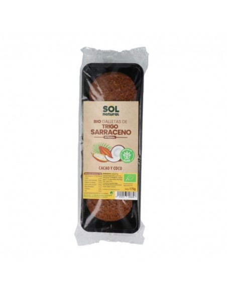  Galletas De Trigo Sarraceno Coco Cacao 175Gr. Sol Natural
