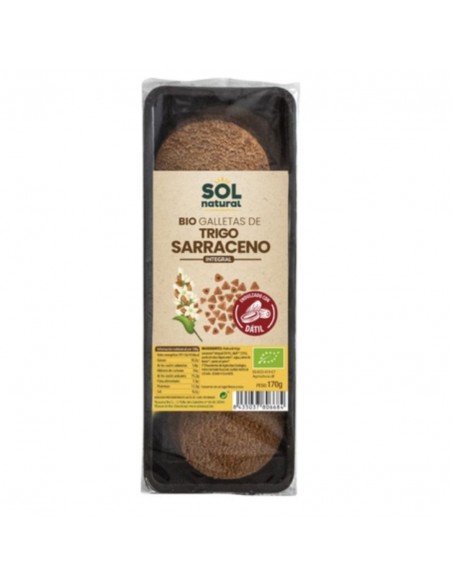  Galletas De Trigo Sarraceno Con Datil 170Gr. Bio Sol Natural