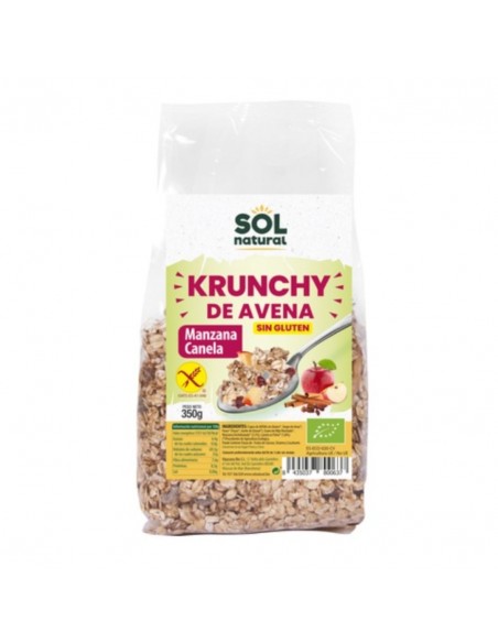  Krunchy Avena Manz-Canela 350Gr. Sol Natural