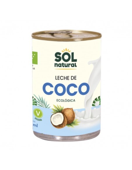  Leche De Coco Para Cocinar 400Ml. Bio Sol Natural