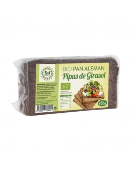 Pan Aleman Con Pipas De Girasol 500Gr. Sol Natural