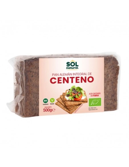  Pan Aleman De Centeno Integral 500Gr. Sol Natural