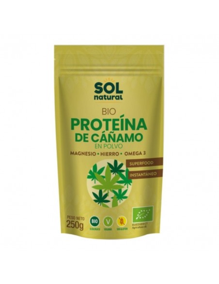  Proteina De Cañamo 250Gr. Bio Vegan Sg Sol Natural