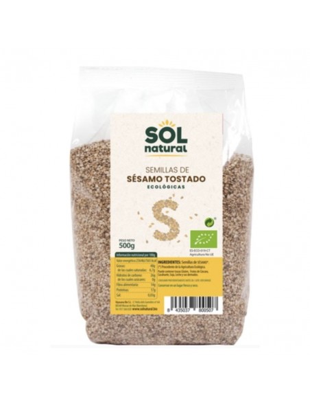  Semillas De Sesamo Tostado 500Gr. Bio Sol Natural