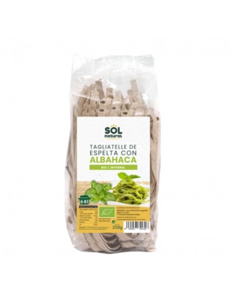  Tagliatelle De Espelta Con Albahaca 250Gr. Bio Sol Natural