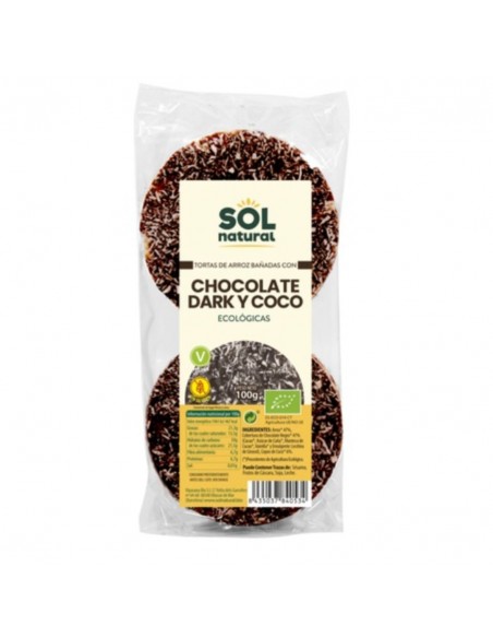 Tortas De Arroz Con Chocolate Negro Coco 100G Bio Sol Natural
