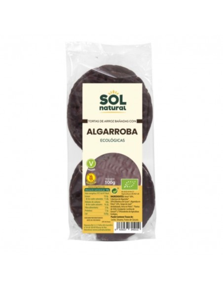  Tortas De Arroz Con Algarroba 100Gr. Bio Sol Natural