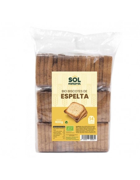  Tostadas De Espelta 54Uds 400Gr. Bio Sol Natural