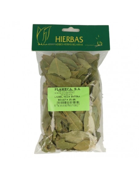  Laurel Hoja Entera Bolsa 25Gr. Plameca