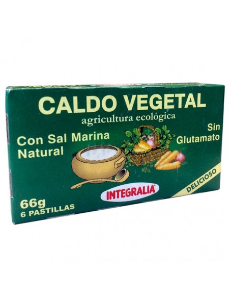 Caldo Vegetal Eco Con Sal Marina Natural 6Pastilla Integralia