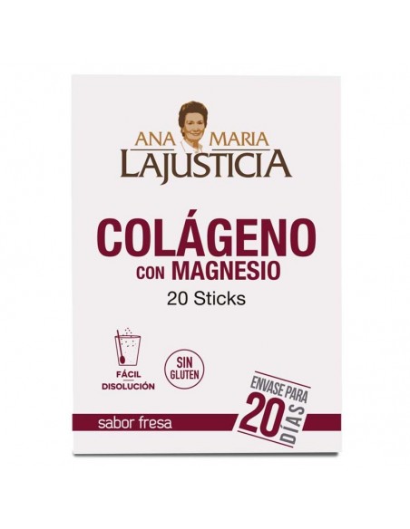 Colageno Con Magnesio Sabor Fresa 20Sticks Ana Maria Lajusticia