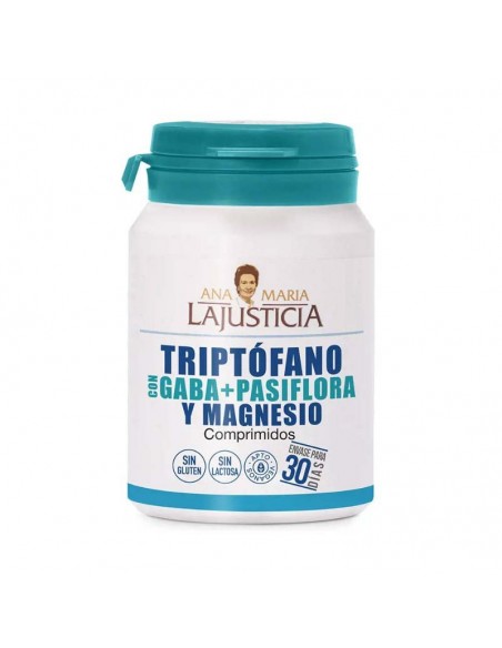 Triptofano Con Gaba + Pasiflora + Mg 60Comp. Ana Maria Lajusticia