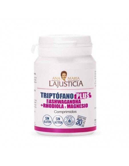 Triptofano Plus Con Ashwagandha+Rhodiola+Mg 60Comp Ana Maria Lajusticia