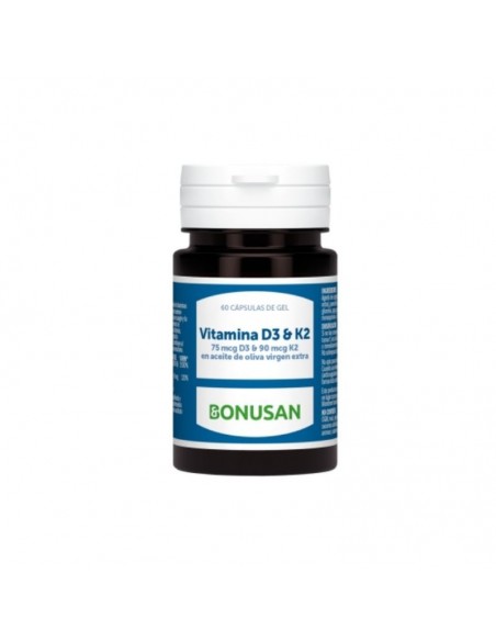Vitamina D3 & K2 60Perlas Bonusan