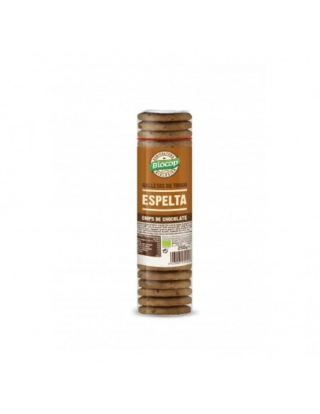 Galleta Espelta Chips Choco-Naranja 250Gr. Bio Biocop
