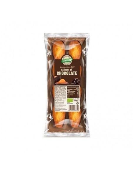 Madalenas Bañadas Choco Negro 180Gr. Bio Biocop