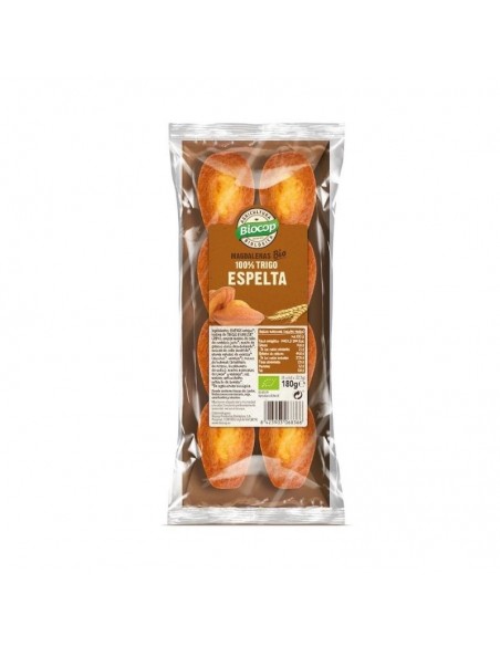 Madalenas Trigo Espelta 100% 180Gr. Bio Biocop