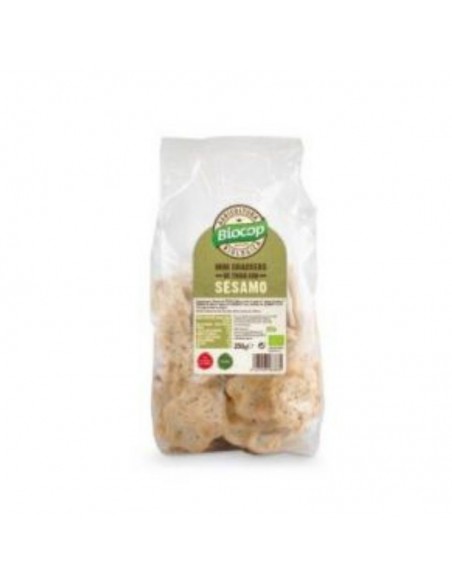 Mini Crackers De Trigo Sesamo 250Gr. Bio Vegan Biocop