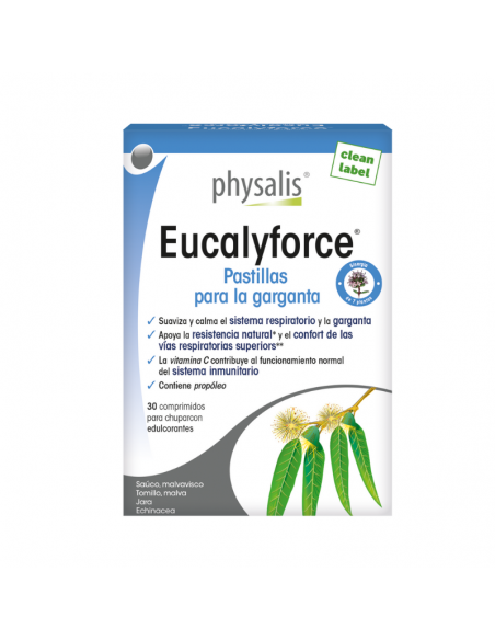 Eucalyforce Pastillas Garganta 30Comp. Physalis
