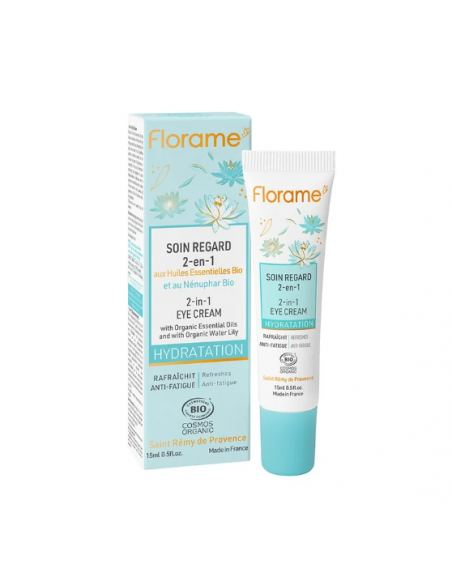 Contorno de ojos 2 en 1HYDRATATION Florame uso pref 12/25