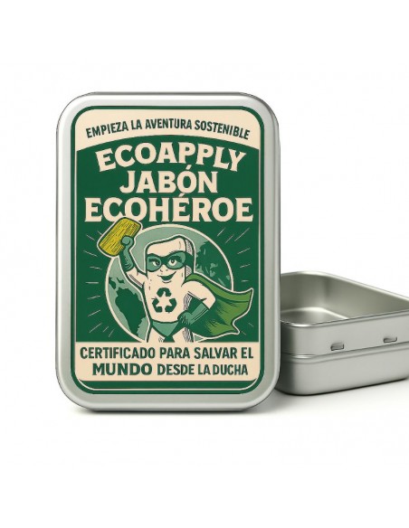 Jabonera de aluminio para sólidos con escurridor Ecoapply