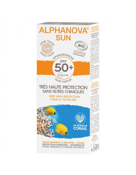  Solar Facial Spf50+ Color Hipoalergenico 50Gr. Bio Alphanova